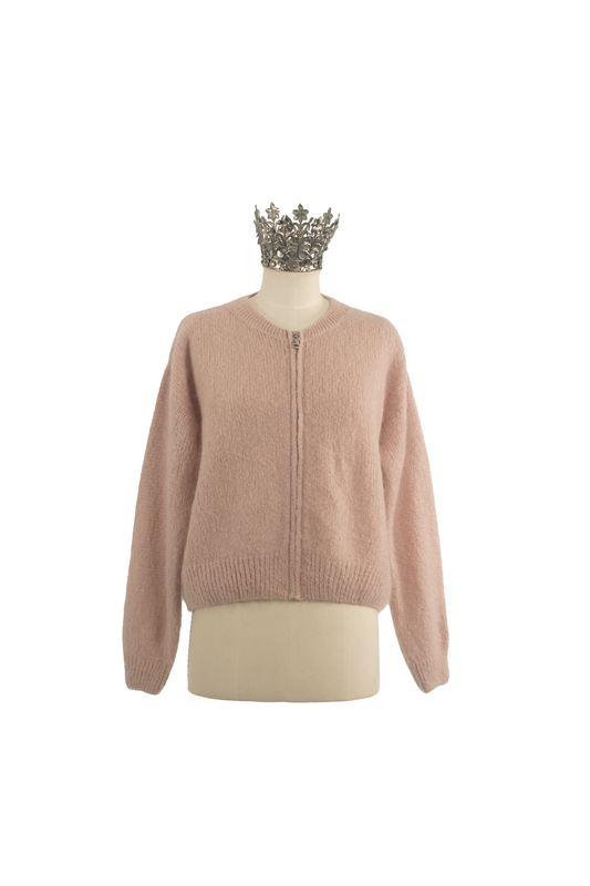 Strickjacke Mohair Rose