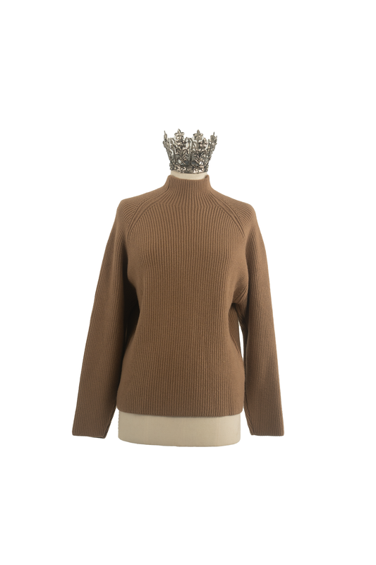 Rippstrick Pullover Allessy Camel